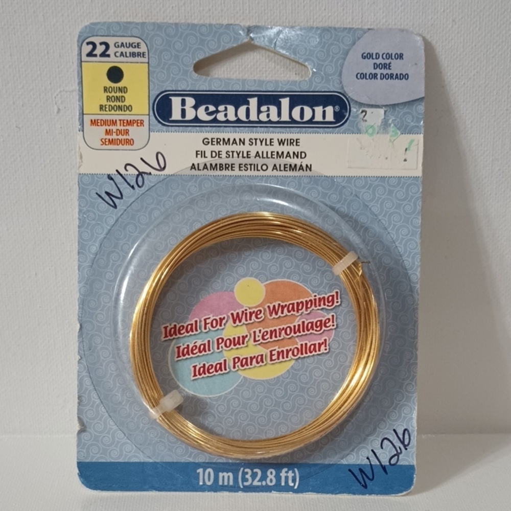Beadalon 22 Gauge German Style Wire - Gold